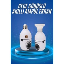 Hace Bazaar Gece Görüşlü Akıllı Dönebilen Ev Kamerası Ampül Kamera