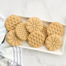 Kurabiye Damgası, 2 Adet, Ahşap Sap, Döküm Kalıp (Şekil 2)