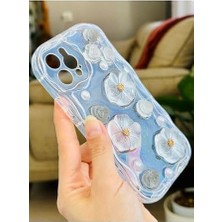 Iphone 12 ve 12 Pro ile Uyumlu Özel Tasarım 3D Oyuncak Çiçek Tasarımlı Esnek Silikon Kılıf