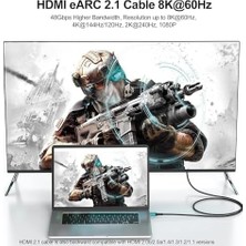 PX-8K150 15 Metre HDMI 2.1 Kablo, 8k Ultra Hd, 4K ve 1080P Uyumlu, HDR10 ve Earc Destekli HDMI Kablo