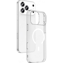 Psr Aksesuar iPhone Serisi Kılıf - M-Safe Şarj Uyumlu Şeffaf Porto Kapak | Kamera Çerçeveli | Darbe Korumalı ve Ultra Ince (Iphone 17 Pro Max)