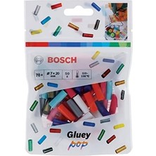 - Gluey Tutkal Çubuğu - Renkli (70'li Paket), (Renkli Tutkal Çubukları, Sıcak Tutkal Kalemi Gluey Aksesuarı)