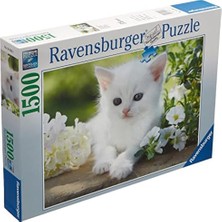1500 Parça Beyaz Kedi Puzzle