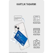 Galaxy S23 Fe Kapak Kamera Korumalı Kartlıklı Darbe Emici Özellikli Şeffaf Silikon Kılıf