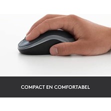 M185 Kablosuz Mouse, 1.000 Dpı Optik Sensör, Sağ ve Sol Elle Kullanıma Uygun, 10 M Kullanım Mesafesi, 12 Ay Pil Ömrü, Gri