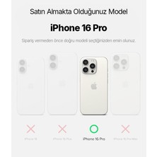 iPhone 16 Pro Için Super-Crystal Magsafe ile Uyumlu Kılıf Arkası Kristal Berraklığında Cam Görünüm Kenarları Darbe Emici Silikon Hybrid Kılıf (Siyah, 16 Pro)