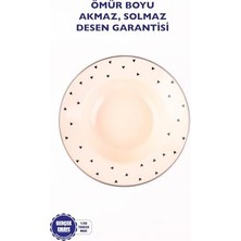 Emaye Black Cupid Çukur Makarna Salata Tabağı 24CM