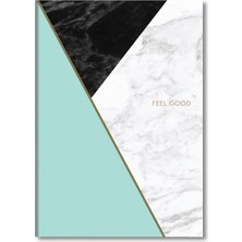 Mermer Defter Çizgili Mint 17X24CM