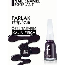 Klasik Parlak Bitişli Yüksek Pigmentli Oje -Nail Enamel- 492 Eggplant New- 8682536036290