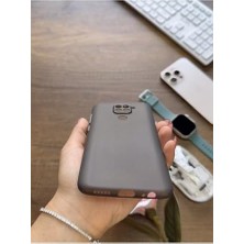 Süper Ince Mat Ultra Thin Silikon Kılıf Buzlu Siyah Redmi Note 9s ile Uyumlu
