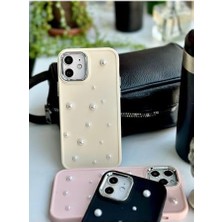 Iphone 12 ve 12 Pro Uyumlu Pearl Tasarım Oyuncaklı Esnek Silikon Kılıf - Krempearl