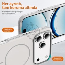Mag-Safe Uyumlu Manyetik Telefon Kılıfı, N52 Güçlü Mıknatıs, Mat Premium Yüzey, Darbe Emici Koruma, Yükseltilmiş Kamera Çerçevesi ve Ekran Kenarı Koruması (Iphone 17 Pro, Turuncu)
