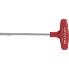 T Tipi Lokma Uçlu Tornavida, Kırmızı, 4 mm