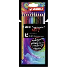 Aquacolor Arty - Kuru Boya Kalemi - 12'li Paket - Çeşitli Renkler