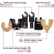Orijinal  6 Parça Multitool Seti (Dalma, Hcs Yarım Daire, Crv Dalma, Karbür Uçlu Yarım Daire Testere Bıçağı, Karbür Delta Rasp, Esnek Spatula – Open Back Bağlantılı) - 49708106