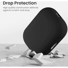 Caseonn Kılıf Askı Aparatlı Lansman Siyah Siyah Apple Airpods Pro 3 ile Uyumlu