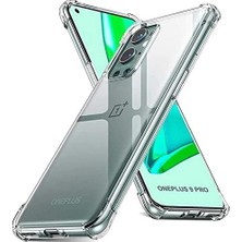 One Plus 9 Pro ile Uyumlu ile Uyumlu Kapak Şeffaf Airbag Antishock Köşe Korumalı Silikon Kılıf