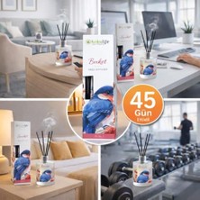 Buket Reed Diffuser Oda Kokusu 50 Ml, Çubuklu Ortam Kokulandırıcı, Uzun Süre Kalıcı Ev Ofis Banyo Salon Koku Difüzörü, Dekoratif Cam Şişe Aromaterapi Ev Parfümü