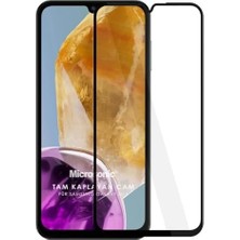 Galaxy M15 Tam Kaplayan Temperli Cam Ekran Koruyucu Siyah