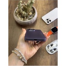 Süper Ince Mat Ultra Thin Silikon Kılıf Mor iPhone 14 Pro Max ile Uyumlu
