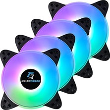 Mıdlıght 4X120MM A-Rgb Sese Duyarlı Kasa Fanı