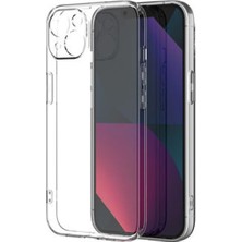 Apple iPhone 13 ile Uyumlu Kılıf Şeffaf Kamera Korumalı Soket 3D