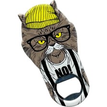 Sevimli Kedi Şişe Açacağı Mıknatıs, Buzdolabı Mıknatısı Bira Kola Barmen Mutfak Barmen Için Silikon Metal Şişe Açacağı Metal Yenilik Sevimli Eğlenceli Şekil, Benzersiz Doğum Günü Bira Hediyeleri