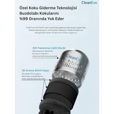 3K Store Airguard Pro Koku Giderici, Antibakteriyel Teknoloji, Paslanmaz Çelik, Filtre Gerektirmez, Uzun Ömürlü BM01