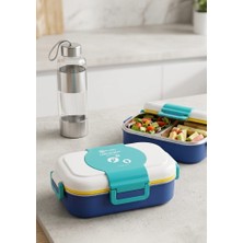 Alpa Store 500 ml Paslanmaz Çelik Yemek Kutusu Beslenme Kabı Lunch Box Çatal Ile Birlikte