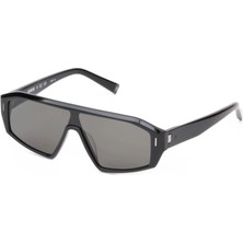 Hermossa Hm 1624 C1 Geometrik Siyah Unisex Güneş Gözlüğü