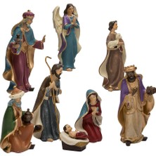 KURT S.ADLER Kurt S. Adler Resin Noel Bibloları, 16 Cm, 8 Parça Set