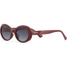 Despada Ds 2338 C3 52 Kadın Oval Bordo Kemik Güneş Gözlüğü