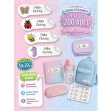 Esa Kids Özel Isminiz Yazılı Okul Etiketi-Seri2