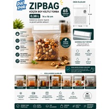 Palpak Zip Bag Çok Amaçlı Kilitli Poşet 14X16 cm 20 Adet