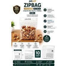 Palpak Zip Bag Premium Çok Amaçlı Kilitli Poşet 14X16 cm 20 Adet