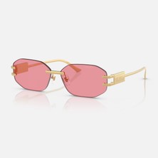 Versace Unisex Güneş Gözlüğü 0VE2274 100284 58 Altın Çerçeve ve Pembe Cam ile UV 400 Koruma