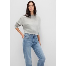 Mavi Gri Basic Crop Sweatshirt 1S10389-82816