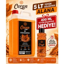 Ceran Kolonya 5 Litre Tütün Kolonyası 400 ml Tütün Kolonya Hediyeli
