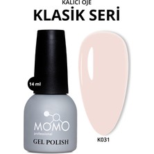 Momo Professional Kalıcı Oje K031, Açık Pudra Krem, 14 ml