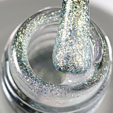 Momo Professional Shimmer Limited Holografik Kalıcı Oje SL02, Rakı Beyazı Altın Yeşil Simli, 10 ml