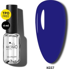 Momo Professional Kalıcı Oje K037, Saks Mavi, 4 ml
