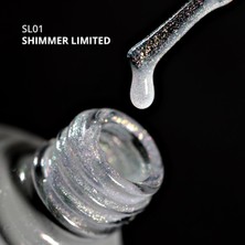 Momo Professional Shimmer Limited Holografik Kalıcı Oje SL01, Rakı Beyazı Altın Simli, 10 ml