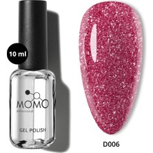 Momo Professional Disco Kalıcı Oje, D006, Çingene Pembesi, Reflective Flash Gel Polish, 10 ml