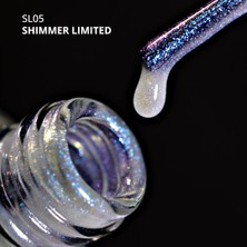 Momo Professional Shimmer Limited Holografik Kalıcı Oje SL05, Rakı Beyazı Mavi Mor Simli, 10 ml