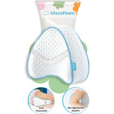 Viscofoam Kalp Diz Arası Ortopedik Yastık Bacak Arası Visco Yastık - 23x23x5cm