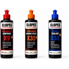 Slopes X9 Extra Kalın X35 Hare ve X55 Boya Koruma Seti 250 ml