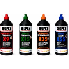 Slopes X9 Extra Kalın X15 Ince Pasta X35 Hare ve X55 Boya Koruma Seti 1 Lt