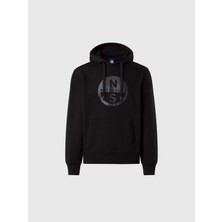 North Sails Grafik Baskılı Kapüşonlu Pamuk Erkek Sweatshirt