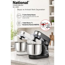 National NL-4001 Stand Mikser 7l Mutfak Şefi Beyaz