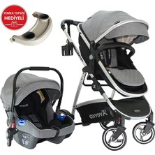 Yoyko City Travel Sistem Bebek Arabası Gri Silver Premium Kalite Hediyeler